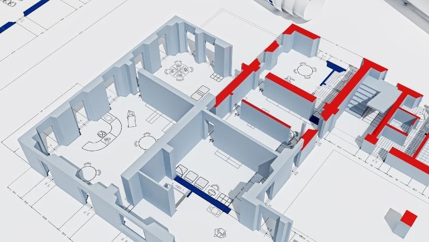 Building layout floor plan