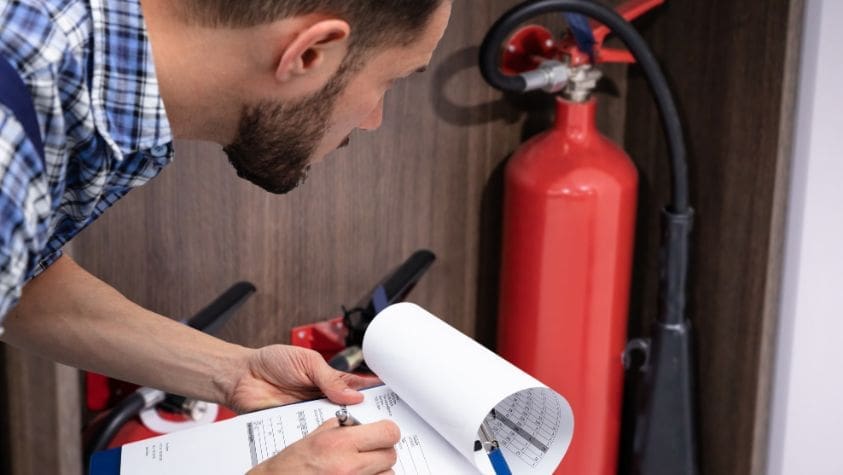 Man doing a risk assessment