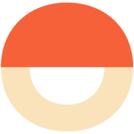 Brandmark logo Orange and beige colour
