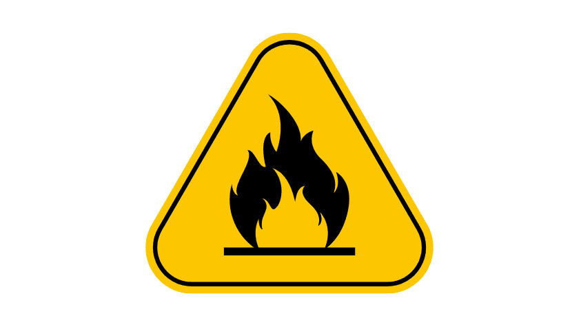 Fire warning sign